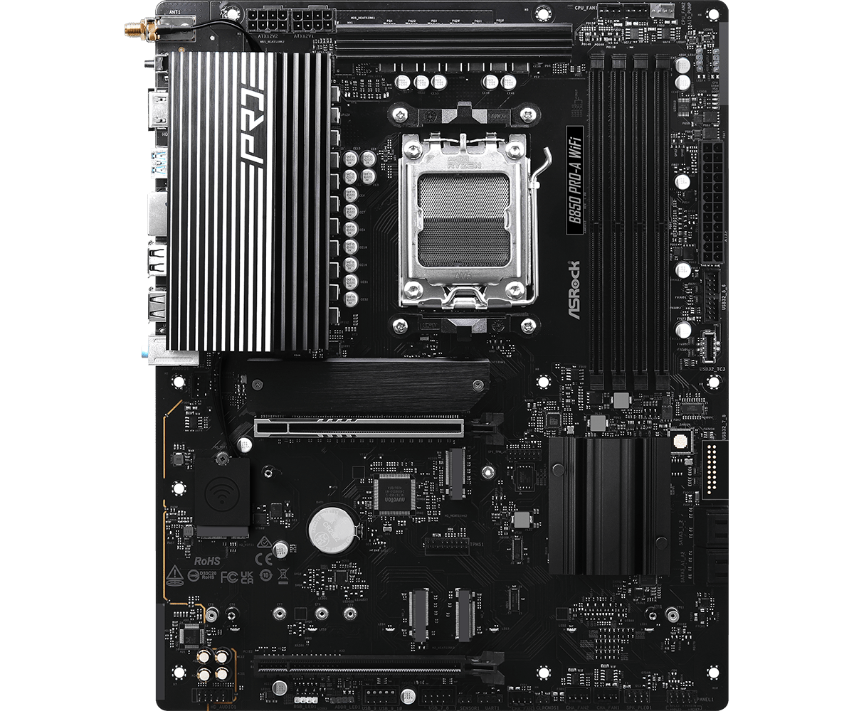 ASRock B850 Pro - A WiFi AMD Socket AM5 Motherboard | 90 - MXBQN0 - A0UAYZ - 4711581490161 - Vektra Computers LLC ASRock B850 Pro - A WiFi AMD Socket AM5 Motherboard | 90 - MXBQN0 - A0UAYZ - 4711581490161 - Vektra Computers LLC